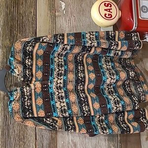 Shein curve hooded fleece